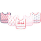 Yoga Sprout Waterproof Bibs, 5 Pack, Flamingo