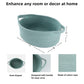 XUANGUO Small Woven Basket Cute Oval Cotton Rope Baby Gifts Baskets with Handle Empty Wicker Storage Baskets For Kids Cat Dog To