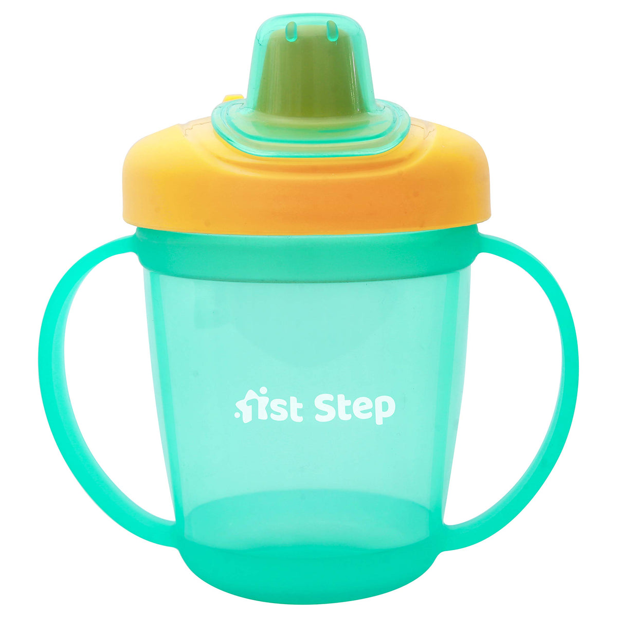 1St Step Bpa Free AntiSpill Hard Spout Baby Sipper Cup With Twin Handle & Cover  250Ml (Mint Green)