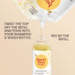 Burts Bees Baby Shampoo And Baby Wash Refill, Original, Plant-Based Formula, Tear-Free, Pediatrician-Tested, Natural Origin, Gen