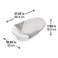 Ingenuity Sylvi Full Comfort 3-in-1 Grow with Me Baby Tub, Newborn to Toddler Baby Bath Tub, Supportive Sling, Includes Sylvie W