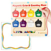 Aizweb Magnetic Color & Number Maze,Montessori Toys Wooden Magnetic Puzzle Board Color Sorting Counting Matching Toy,Toddler Lea