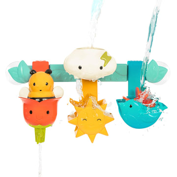 Battat - Baby Bath Toy Bar - 6 Removable Pieces & 2 Suction Cups - Stacking & Sorting Toys - Toddler Bath Toys - 12 Months + - R
