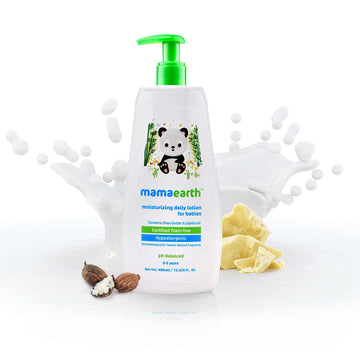 Mamaearth Daily Moisturizing Baby Body Lotion | Skin Nourishment With Shea Butter & Jojoba Oil | Gentle Formula For Delicate Ski