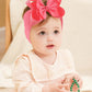 Doboi Baby Girl Headbands, 12Pcs Nylon Headbands With Big Baby Bows, Hair Accessories For Infant Newborn Toddler