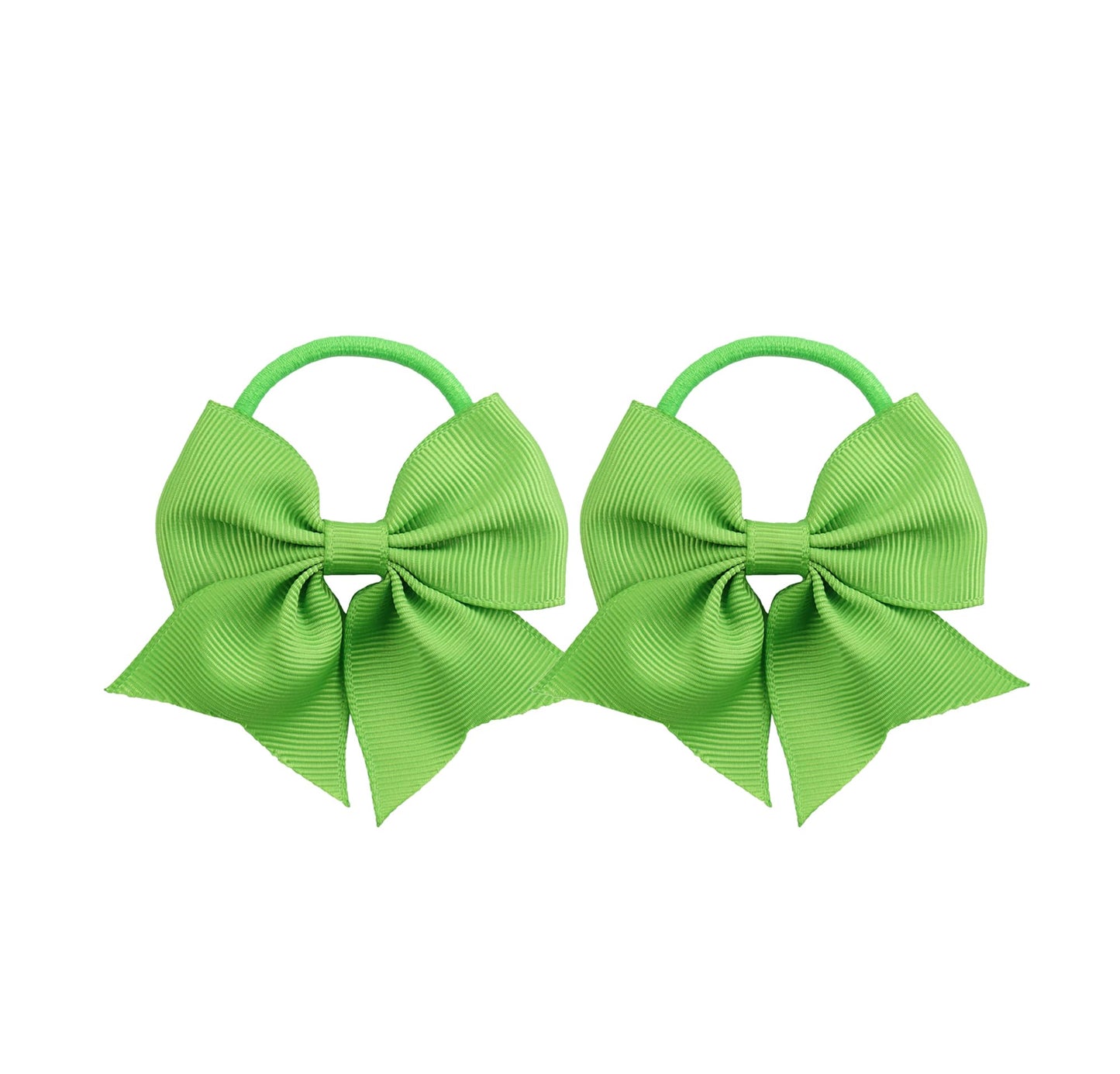 Lddcx Hair Ties [500 Pcs] - Baby Girls' Hair Accessories With Bows For Toddler Ponytail Holders, Small Hair Ties. Light Green