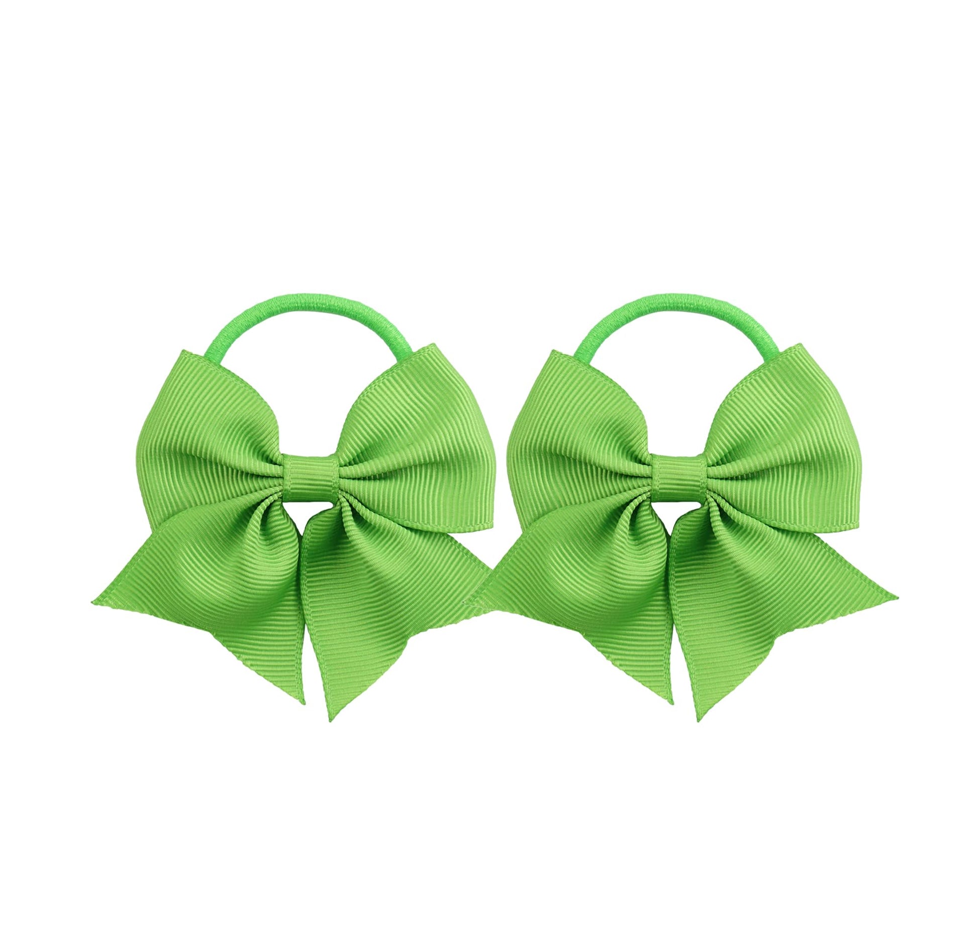 Lddcx Hair Ties [500 Pcs] - Baby Girls' Hair Accessories With Bows For Toddler Ponytail Holders, Small Hair Ties. Light Green