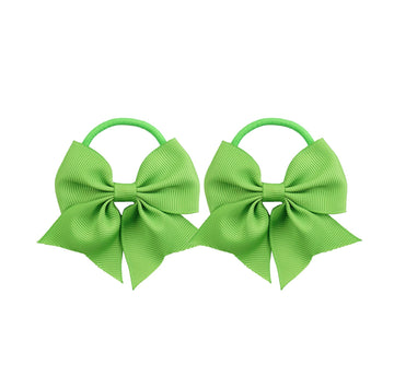 Lddcx Hair Ties [500 Pcs] - Baby Girls' Hair Accessories With Bows For Toddler Ponytail Holders, Small Hair Ties. Light Green