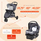 Baby Trend Ez Ride Travel System With Ez-Lift Infant Car Seat, Dash Grey