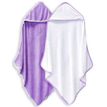 2 Pack Baby Bath Towel - Rayon Made From Bamboo, Ultra Soft Hooded Towels For Babies,Toddler,Infant - Newborn Essential -Perfect