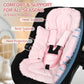 Infant Car Seat Insert Boy Girl, 3 In 1 Newborn Carseat Insert With Strap Pads,Car Seat Head Support For Baby Strollers, Swings,
