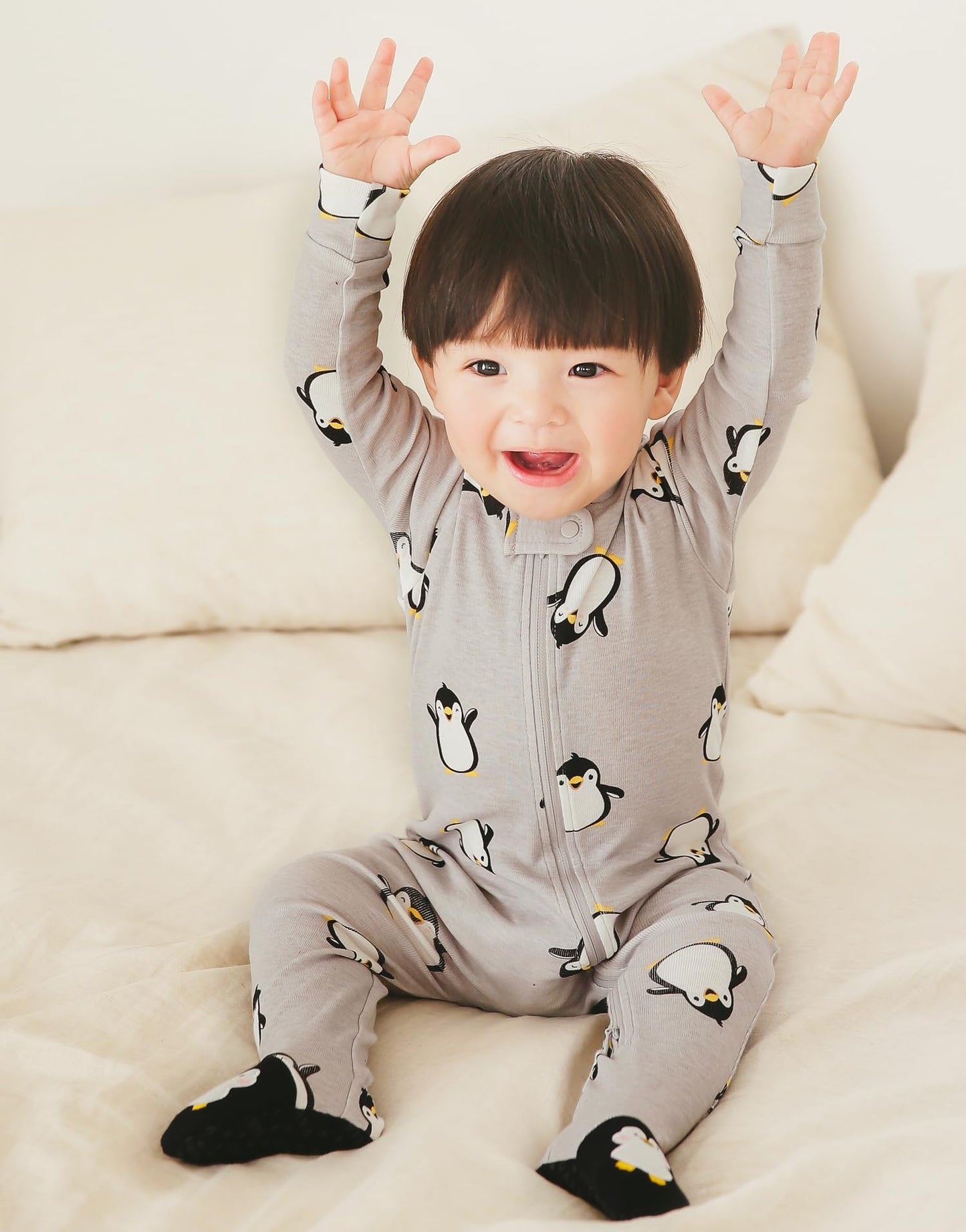 Vaenait Baby Infant Toddler Character Footie Pajamas Onepiece Penguin 24M