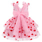 Imekis Toddler Valentines Day Outfit Girl: Valentines Day Dress Baby Infant Fairy Dress For Girls Kids Cupid Photoshoot Tulle He