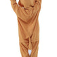 CANASOUR Fox Onesie Kids Halloween Cosplay Costume Girls One Piece Pjs Anime Unisex Hoodie Pajamas Brown For 10-12 Years Boys Pa