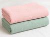 Varniya Lifestyles | 100% Organic Crinkled Muslin Cotton Baby Swaddle  UltraSoft, Hypoallergenic | 120100 cm | Salmon,Mint | P