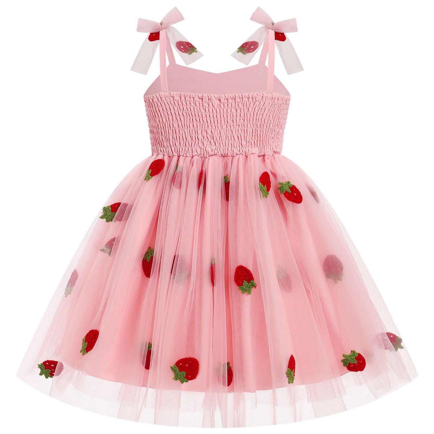 Imekis Toddler Strawberry Dress: Fairy Dresses For Girls Baby 1St 2Nd Birthday Outfit Cake Smash Photoshoot Kids Princess Tutu T