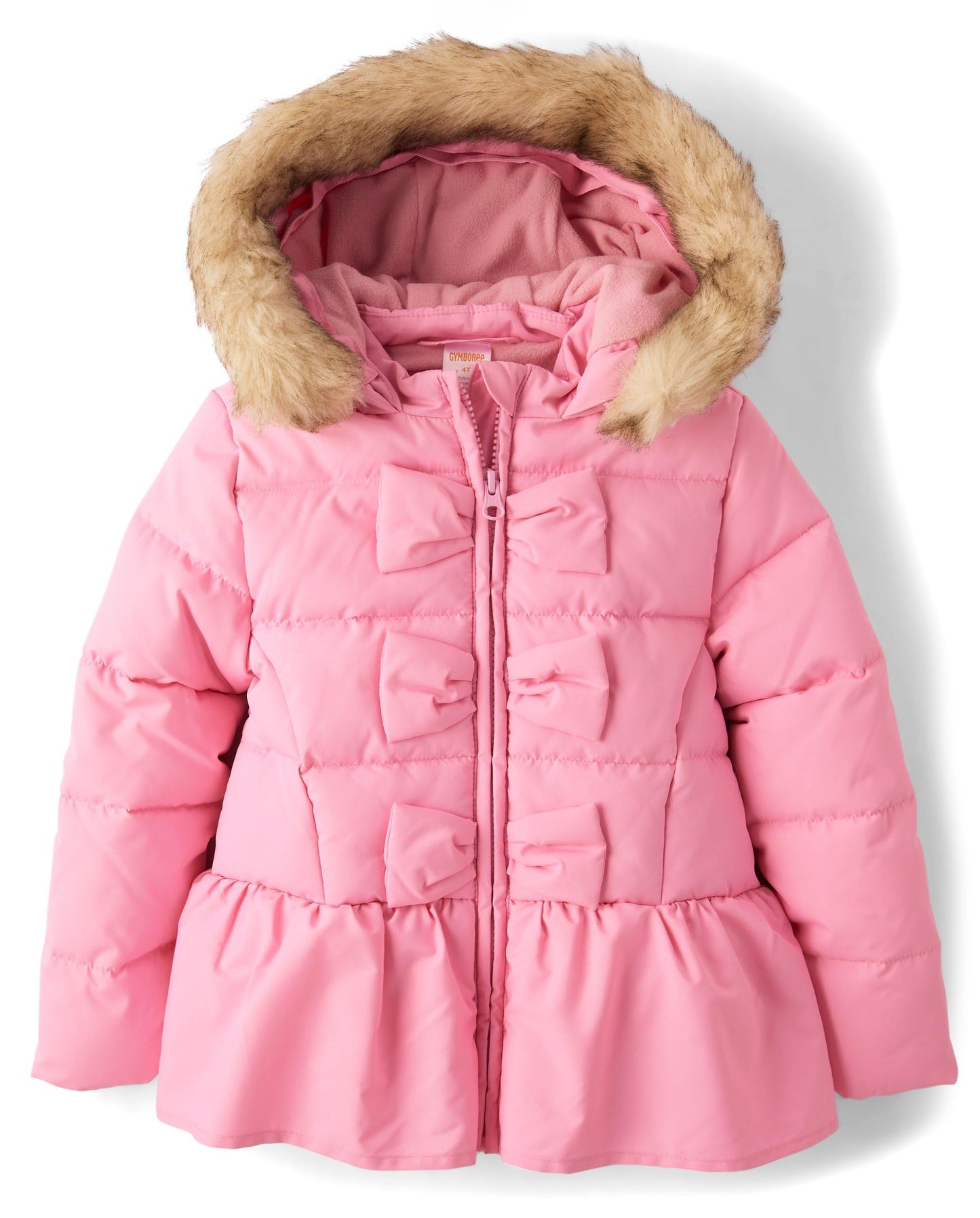 Gymboree,And Toddler Puffer Jacket,Pink Ribbon,12-18 Months