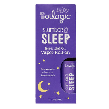 Oilogic Slumber & Sleep Roll-On Essential Oil for Babies & Toddlers - Gentle Aromatherapy Essential Oils, Mess-Free Comfort & We