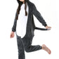 Atoz Onesie For Kids, Animal Pajamas Halloween Cosplay Costume For Girls Boys, Wolf 4-5T