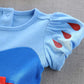 Dressy Daisy Baby Girls Princess Dress Onesie Bodysuit Romper Halloween Costume With Headband Size 9-12 Months Blue 212