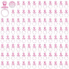100 Pieces 2.75 Inch Baby Pacifier Baby Shower Plastic Pacifier For Baby Shower Pacifier, Gender Show Party Decoration Diy Baby