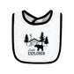 Hudson Baby Unisex Baby Cotton Bibs, Buffalo Plaid Bear, One Size