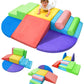 Teckid Toddler Climbing Toys 8-Piece Indoor Soft Foam Blocks Set, Safe Crawling, Climbing and Sliding Play Gym for Kids, Baby Cl