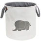 HIYAGON Storage Baskets,Cotton foldable round Home organizer Bin for Baby Nursery,Toys,Laundry,Baby clothing,Gift Baskets(Elepha