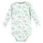 Hudson Baby Unisex Baby Cotton Long-Sleeve Bodysuits, Magical Rainbow 3-Pack, 6-9 Months