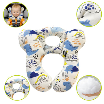 Deezomo Baby Travel Pillow,Soft And Skin Friendly Kids Cushion For Car Seat - Newborn Pillow For Pushchair,Car Seat,Travel (Blue