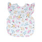 Bapronbaby Flutter Pastel Floral Bapron - No Neck Tie Safer Bib For Baby & Toddler - Soft Waterproof Stain Resistant - Machine W