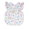 Bapronbaby Flutter Pastel Floral Bapron - No Neck Tie Safer Bib For Baby & Toddler - Soft Waterproof Stain Resistant - Machine W