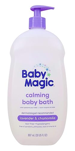 Baby Magic Calming Baby Bath, Made With Real, (705554) Lavender & Chamomile 30 Fl Oz