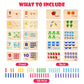 Gserin Wooden Counting Numbers Peg Board for Kids, Montessori Math Toy for Toddlers, Math Manipulatives Preschool Early Learning