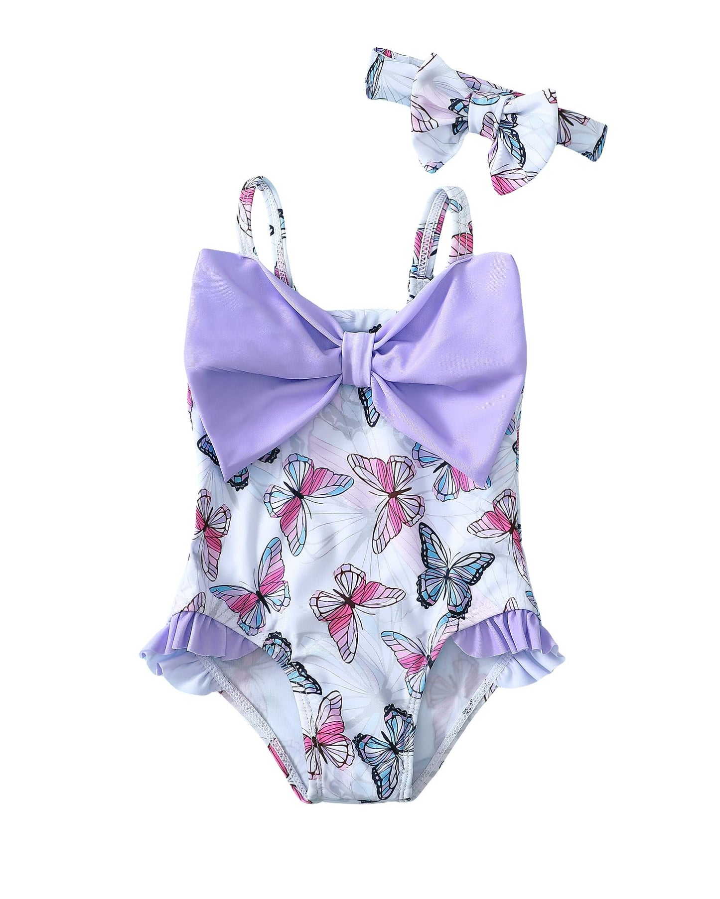 Baby Girl Swimsuit Infant 6-12 Month Bathing Suits Newborn Girls Summer Beach Swimwear Butterfly Toddler One Piece Swim Suit