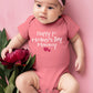 Comfiv First Mothers Day Baby Boy Girl Outfit Happy 1St Mother'S Day Mommy Bodysuit Gifts (Mauve, 12-18 Months)