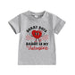 farrubbyine8 Baby Boy Girl Outfit Letters Heart Graphic Tee Shirts Tops Toddler Boy Shirt (Gray Daddy, 2-3 Years)