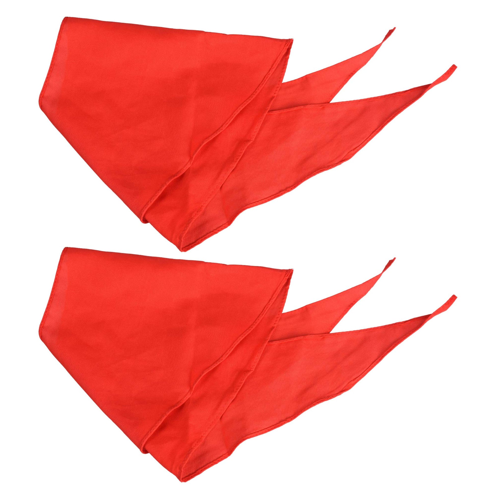 Bluecell 2Pcs Red Children Triangle Scarf Chinese Hong Ling Jin For Young Pioneer Of China(1.2M)