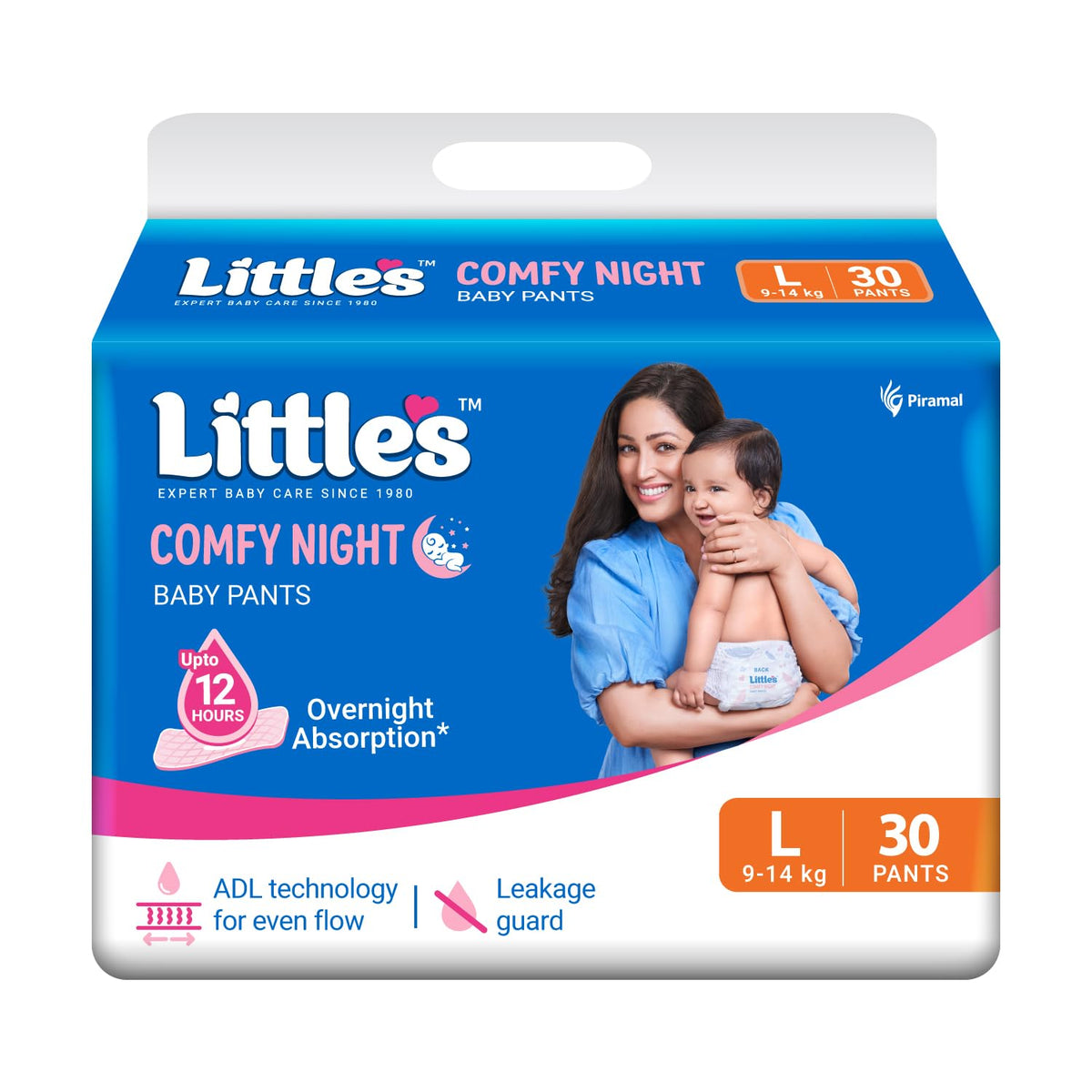 LittleS Baby Diapers L Size (Large) Pants Style | 914 Kg | 30 Count | Comfy Nights Baby Diaper Pants With Leakage Guard & Upto