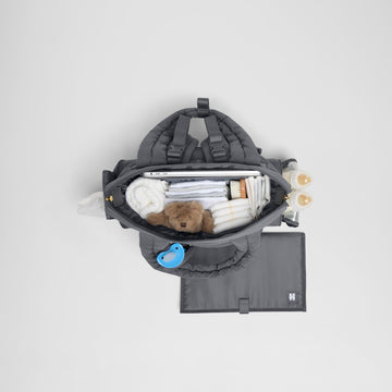 Huggies Cozy Hugpack Tote Diaper Bag, Quiet Smoke Quilted