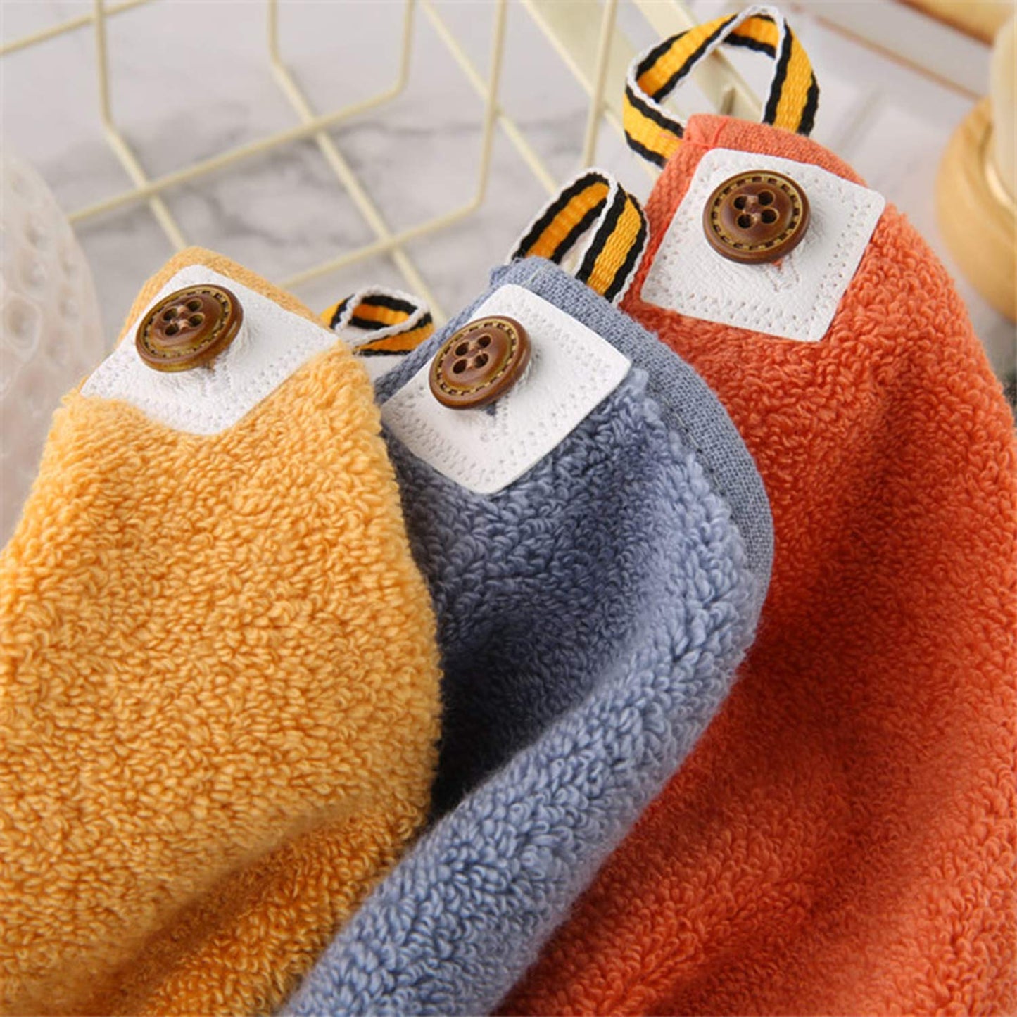 3 Pcs Premium Cotton Washcloths,Soft & Fluffy,Super Absorbent & No Lint Handkerchief For Children And Baby-11.8'X11.8'