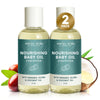 SoCal Suds & Company -Natural & Organic Baby Oil -Newborn Essentials -Gentle Moisturizing Nourishing Oil for Delicate Tender Ski