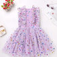 Ibtom Castle Girls Birthday Party Dress Confetti Princess Tulle Dress Toddler Flower Girl Wedding Pageant Dress Spring Easter Bo