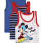 Bodycare Kids Boys Vest White Colored | 100% Cotton| Skin Friendly | Lightweight | Sleeveless Designs | Cartoon Character | Pack