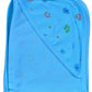HAFEELA 100% Soft Cotton New Born Baby Hooded Terry Towels  Pack of 1 (Blue)