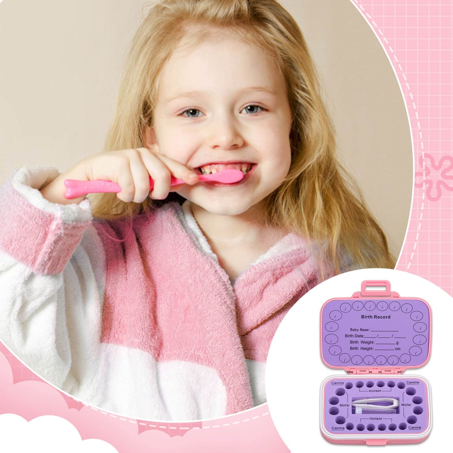 Tooth Holders For Kids Keepsake, Baby Teeth Keepsake Box, Tooth Saver, Tooth Container For Lost Teeth, Teeth Storage Holder For