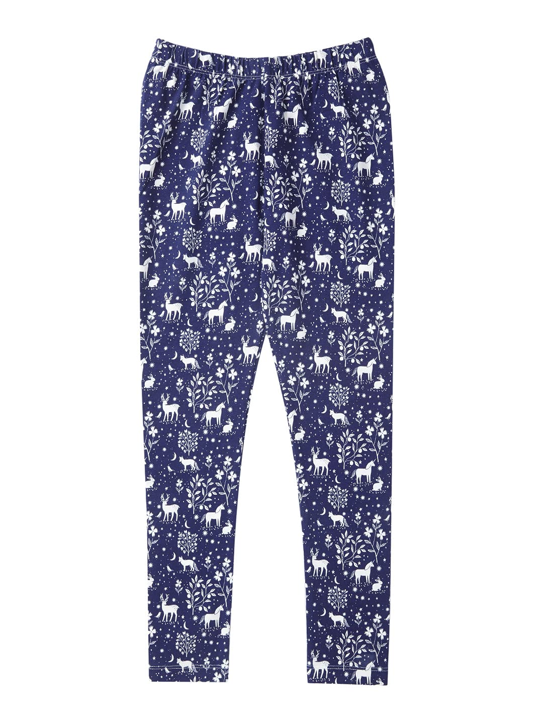 Cub McPaws Girls Printed Cotton Leggings | 412 Years (56 Years, Navy)