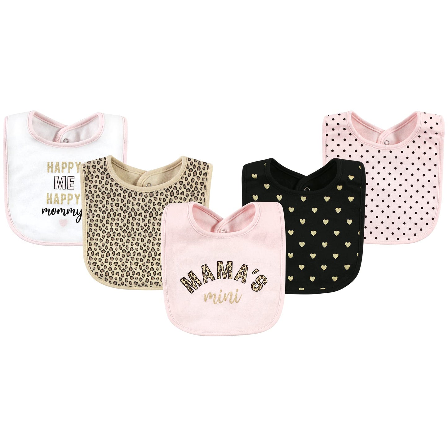 Hudson Baby Unisex Baby Cotton Bibs, Mamas Mini, One Size