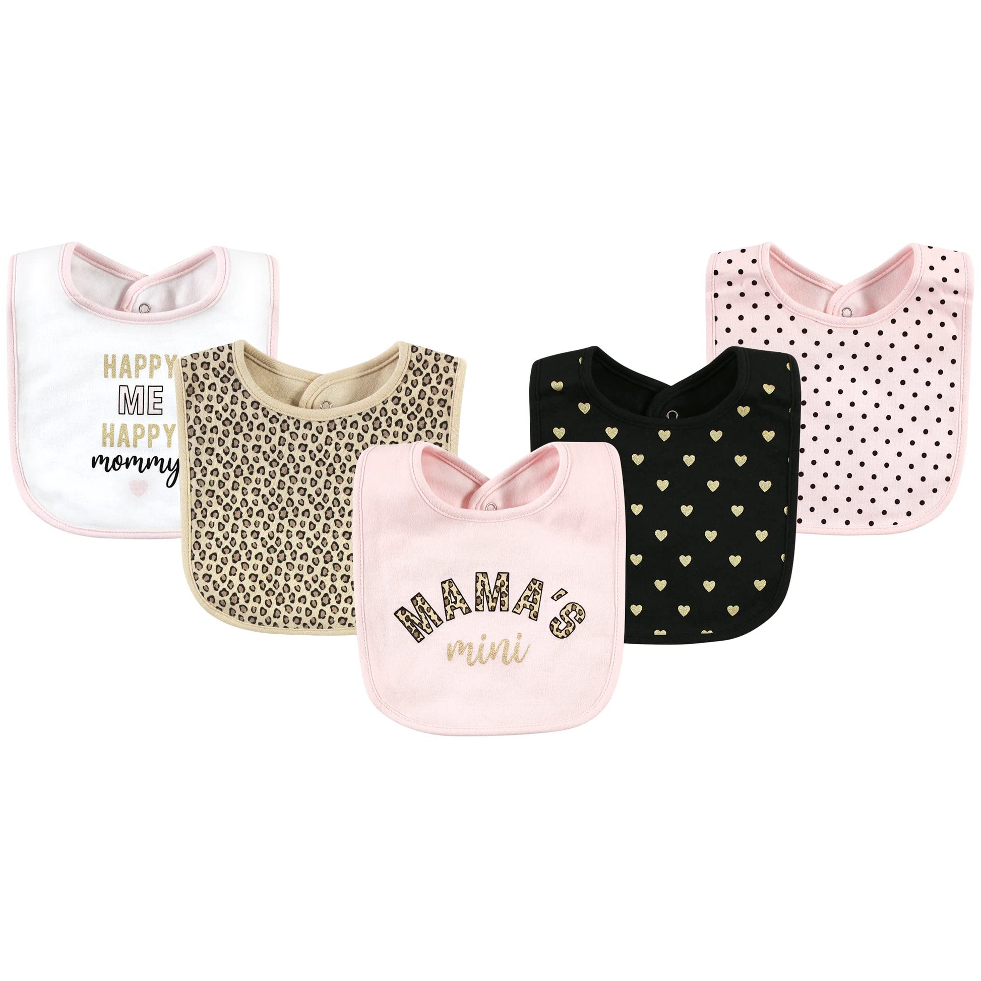 Hudson Baby Unisex Baby Cotton Bibs, Mamas Mini, One Size