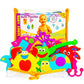 Foam Bath Toys - 100% Non-Toxic Floating Puzzles Animals - Early Learning Bathtub Toy - Fun Educational Geometric Shapes for Tod